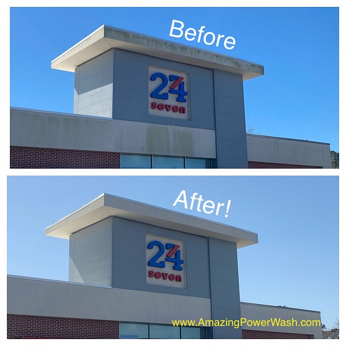 Storefront facade - before & after