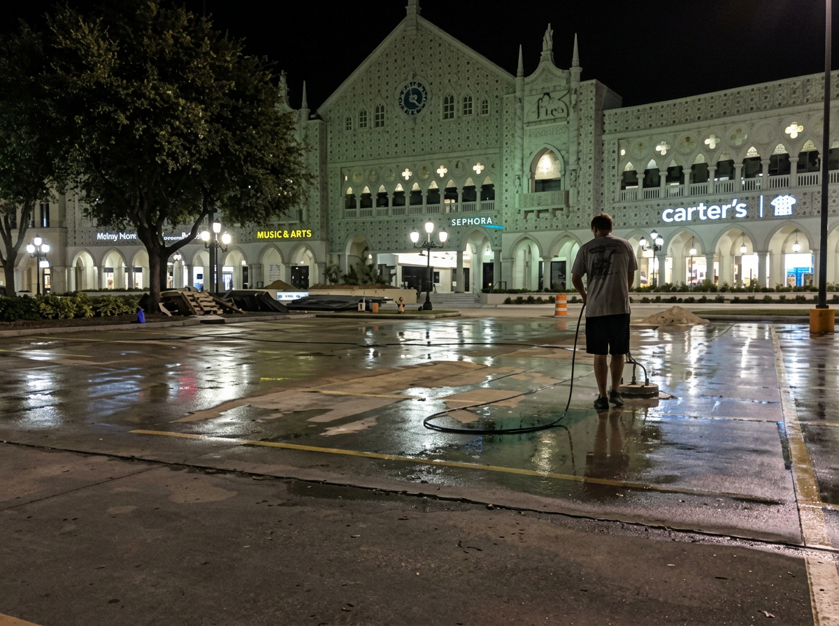 Commercial parking lot - after hours service